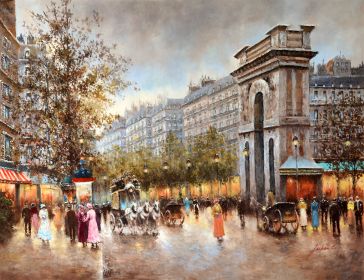 Parisian Street Gallery Wrap