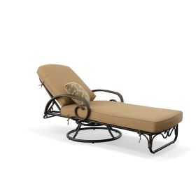 Grand Bonaire Weave Swivel Lounge With Pillow
