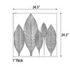24" Iron Leaf Wall Art
