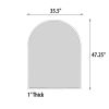 48 Inch Arch Iron Framed Mirror