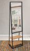 Dressing Valet Mirror Iron Framed with Shelves