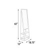 Dressing Valet Mirror Iron Framed with Shelves